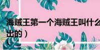 海賊王第一個海賊王叫什么(海賊王是哪一年出的)
