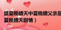 盛夏晚晴天中夏晚晴父親是誰演的(電視劇盛夏晚晴天劇情)