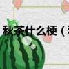 秋茶什么梗（秋天的第一杯奶茶是什么意思）
