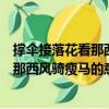 撐傘接落花看那西風騎瘦馬的意思（怎么理解撐傘接落花看那西風騎瘦馬的意思）