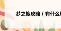 夢之旅攻略(有什么玩的技巧)