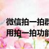 微信拍一拍群聊中怎么拍（如何在微信群里使用拍一拍功能）