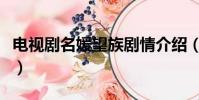 電視劇名媛望族劇情介紹(名媛望族劇情簡介)