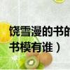 饒雪漫的書的書模通常都是哪些人（饒雪漫的書模有誰）