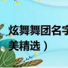 炫舞舞團名字好聽唯美（炫舞舞團名字好聽唯美精選）