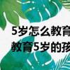 5歲怎么教育孩子才是最正確的（怎樣有效的教育5歲的孩子）