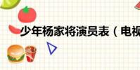 少年楊家將演員表(電視劇內容介紹)