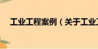 工業工程案例(關于工業工程案例簡介)