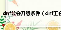 dnf公會升級條件(dnf工會升級要多少錢)