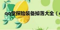 qq堂探險裝備掉落大全(qq堂探險裝備)