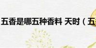 五香是哪五種香料 天時(五香是哪五種香料)