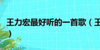 王力宏最好聽的一首歌(王力宏有什么歌好聽)