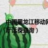 中國黑龍江移動網上營業廳詳單查詢（黑龍江移動網上營業廳話費查詢）