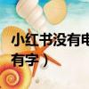 小紅書沒有電腦版嗎（什么鎖沒有孔什么書沒有字）