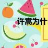 許嵩為什么消失了（許嵩怎么死的）