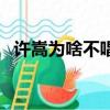 許嵩為啥不唱歌了（許嵩怎么不出新歌了）