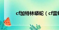 cf加特林蟒蛇(cf雷蛇加特林)