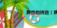 脾性的拼音(脾性)
