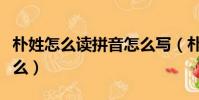 樸姓怎么讀拼音怎么寫(樸姓氏怎么讀音是什么)