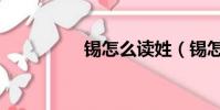錫怎么讀姓(錫怎么讀)