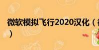 微軟模擬飛行2020漢化(微軟模擬飛行2002)
