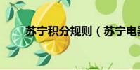 蘇寧積分規則(蘇寧電器積分查詢)