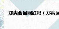 鄭爽會當網紅嗎(鄭爽回應想當網紅)