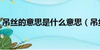 吊絲的意思是什么意思(吊絲男是什么意思)
