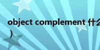 object complement 什么意思(object dll)