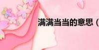 滿滿當當的意思(滿滿)