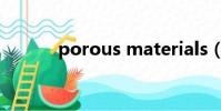 porous materials(porous)