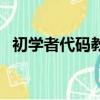 初學者代碼教學視頻（初學者怎么寫代碼）