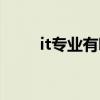 it專業有哪些學科（it專業有哪些）