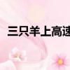 三只羊上高速四人被碾壓（3只羊致4人死）