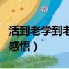 活到老學到老感悟感慨句子（人活到老學到老感悟）