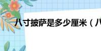 八寸披薩是多少厘米(八寸披薩多大)