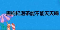 黑枸杞泡茶能不能天天喝(黑枸杞泡茶)