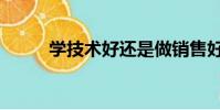 學技術好還是做銷售好(學技術)