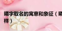 曦字取名的寓意和象征(曦字的含義取名怎么樣)