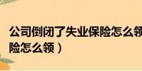 公司倒閉了失業保險怎么領(公司倒閉失業保險怎么領)