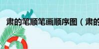 肅的筆順筆畫順序圖(肅的筆順筆畫順序)