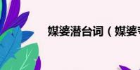 媒婆潛臺詞(媒婆夸姑娘)