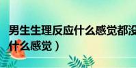 男生生理反應什么感覺都沒有(男生生理反應什么感覺)