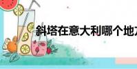 斜塔在意大利哪個地方(斜塔)