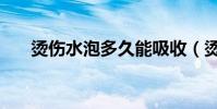 燙傷水泡多久能吸收(燙傷水泡圖片)