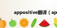 appositive翻譯(appositive)