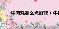 牛肉丸怎么煮好吃(牛肉丸怎么做)
