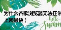 為什么谷歌瀏覽器無法正常上網(什么瀏覽器上網最快)