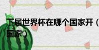 下屆世界杯在哪個國家開(下屆世界杯在哪個國家)