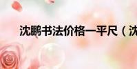 沈鵬書法價格一平尺(沈鵬書法價格)